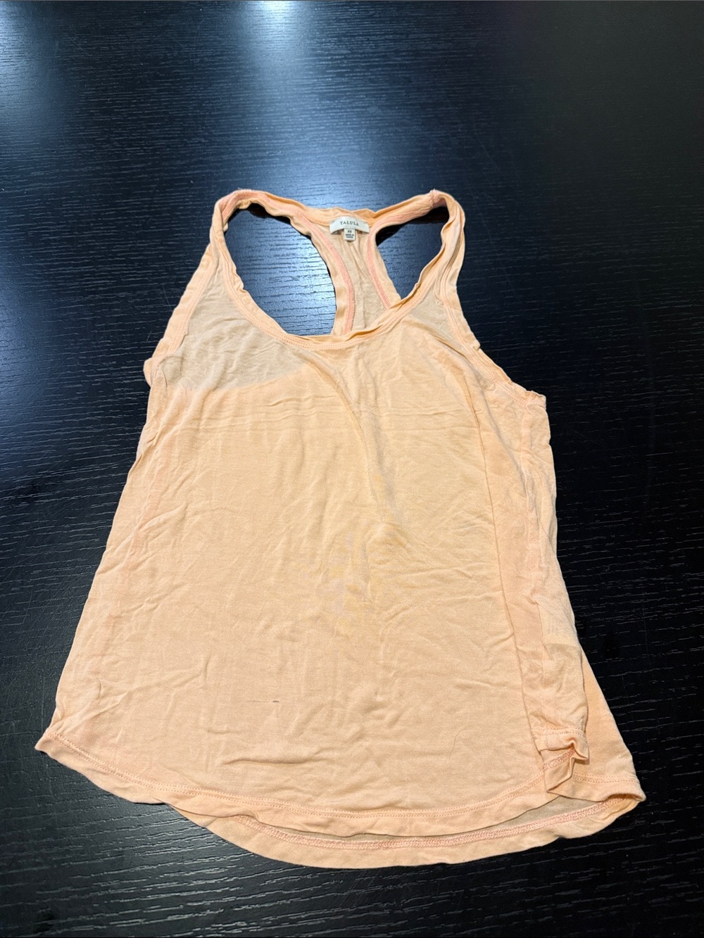 Talula Peach Racerback Tank Top - Women